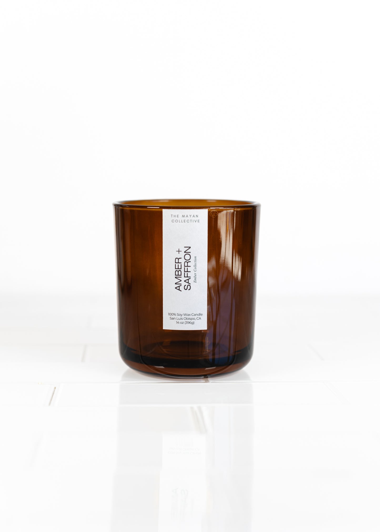 Amber + Saffron Soy Wax Candle