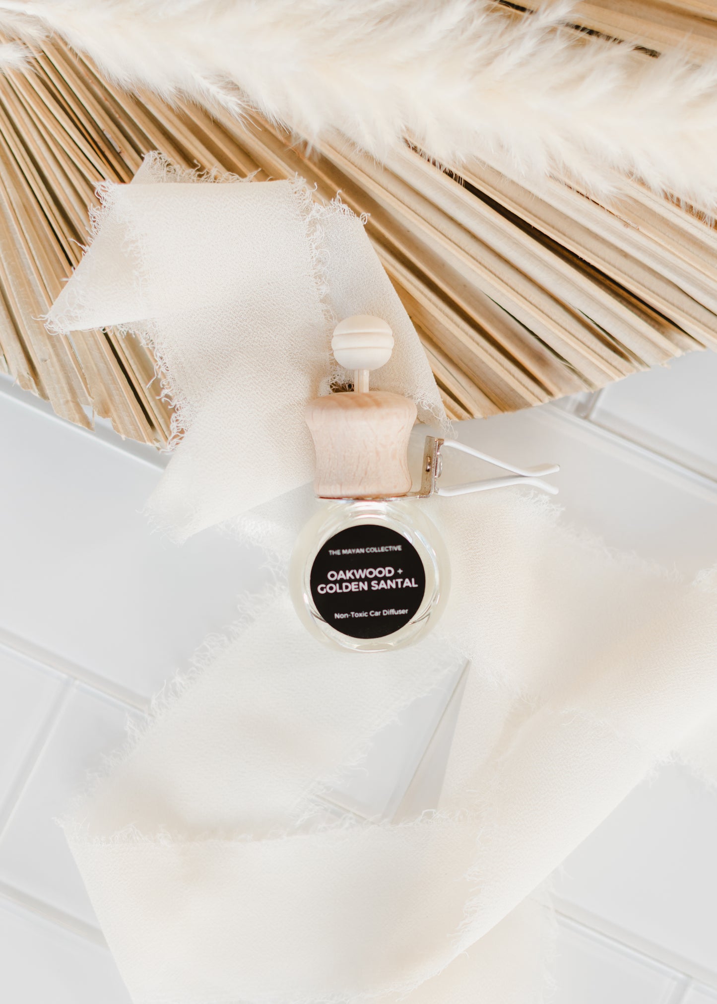 Oakwood + Golden Santal Car Diffuser