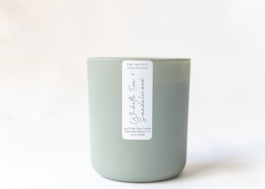 White tea + Sandalwood Soy Wax Candle