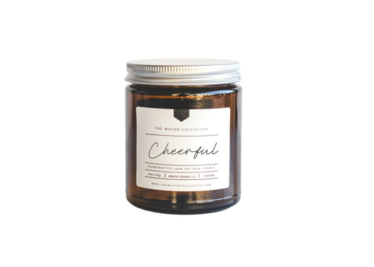 Passion Fruit + Mango Soy Wax Candle "Cheerful"