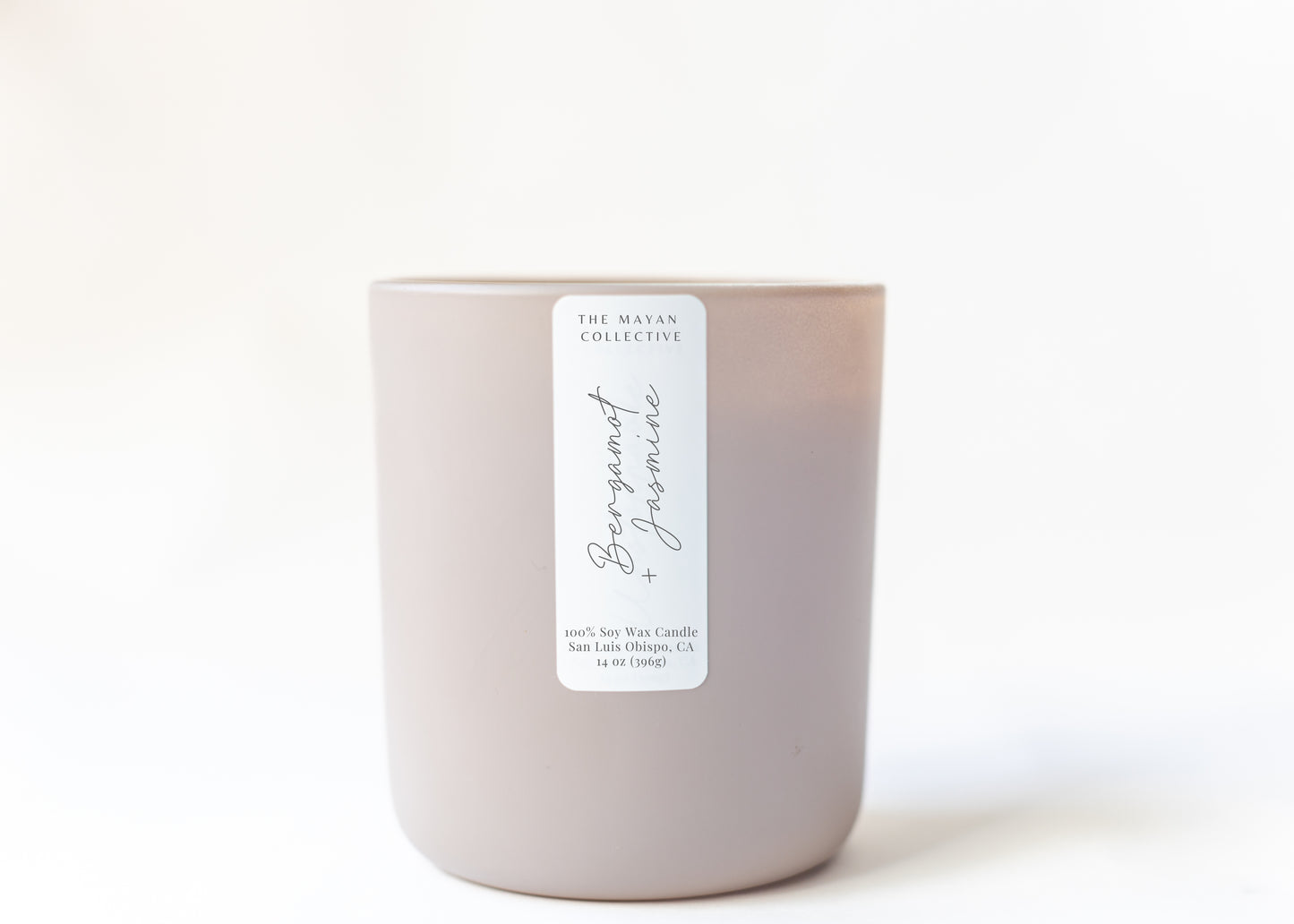 Bergamot + Jasmine  Soy Wax Candle