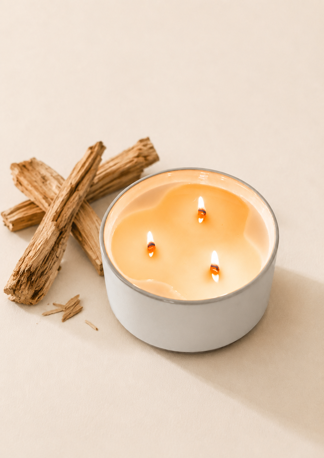Sandalwood + Cardamom 22 oz Soy Wax Candle - PRE ORDER