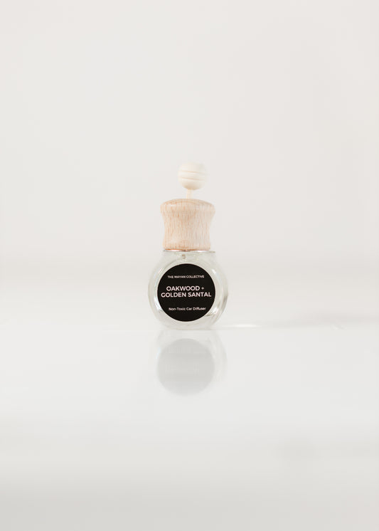 Oakwood + Golden Santal Car Diffuser