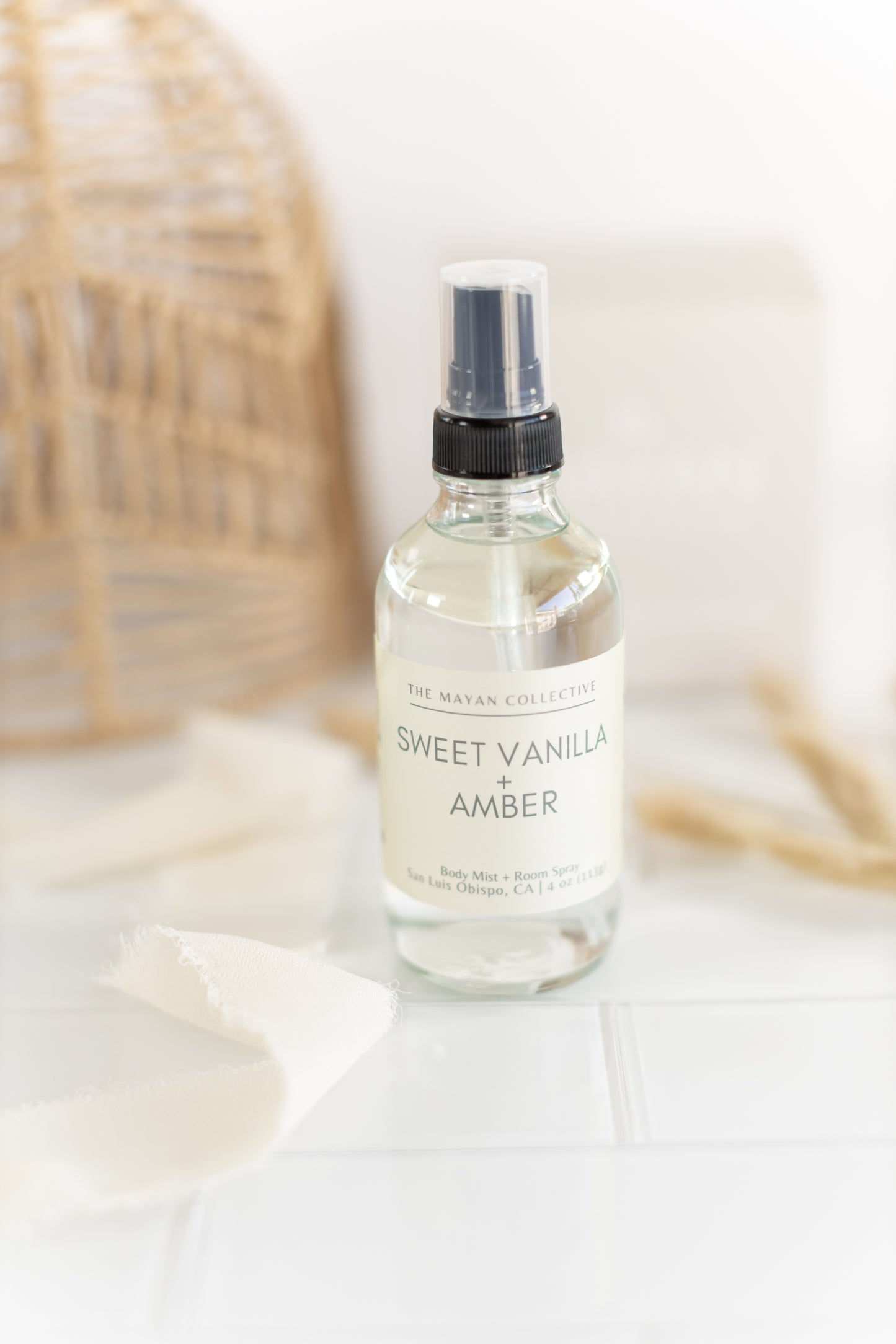 Sweet Vanilla + Amber Body Mist / Linen & Room Spray