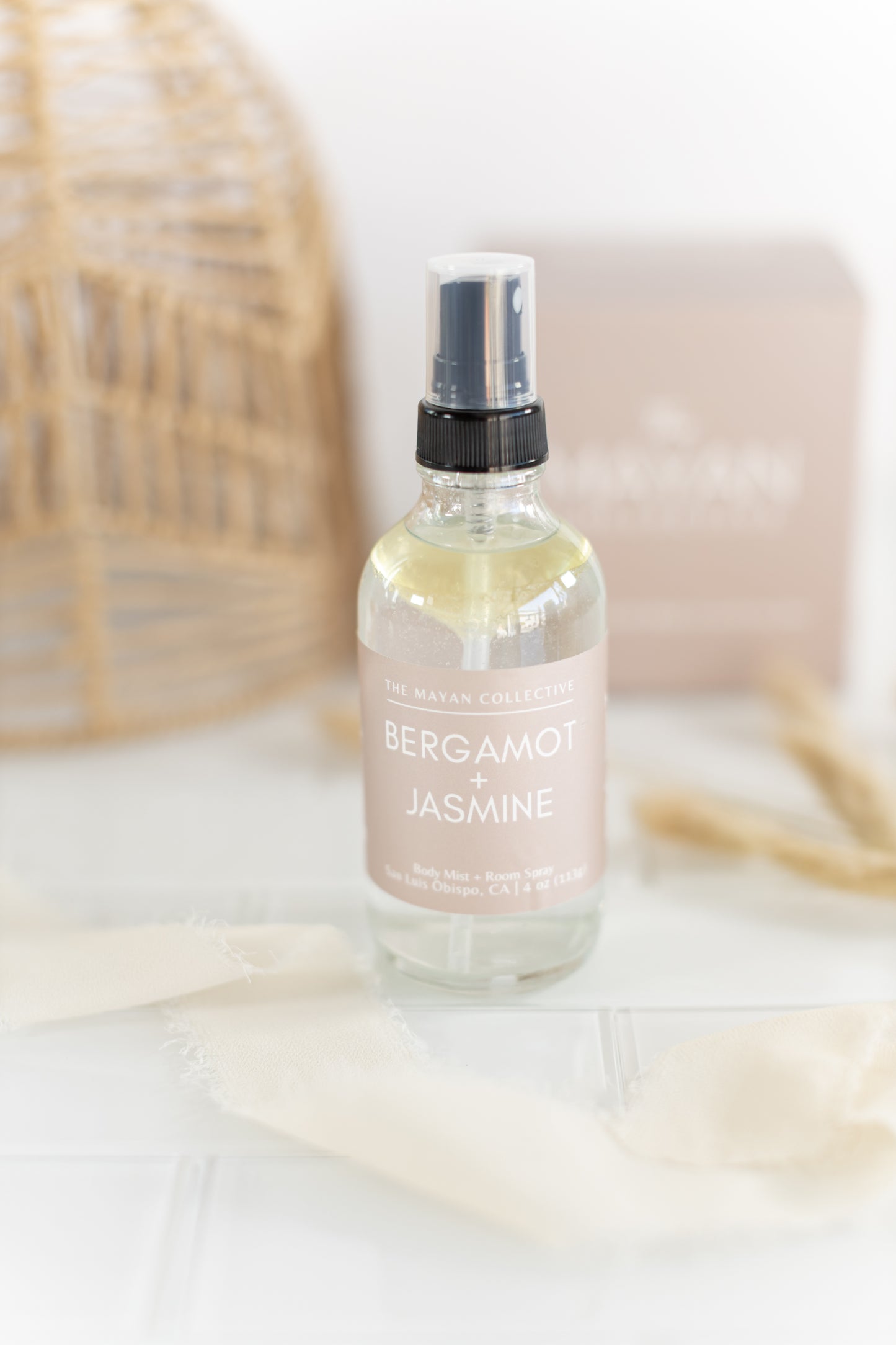 Bergamot + Jasmine  Linen + Room Spray