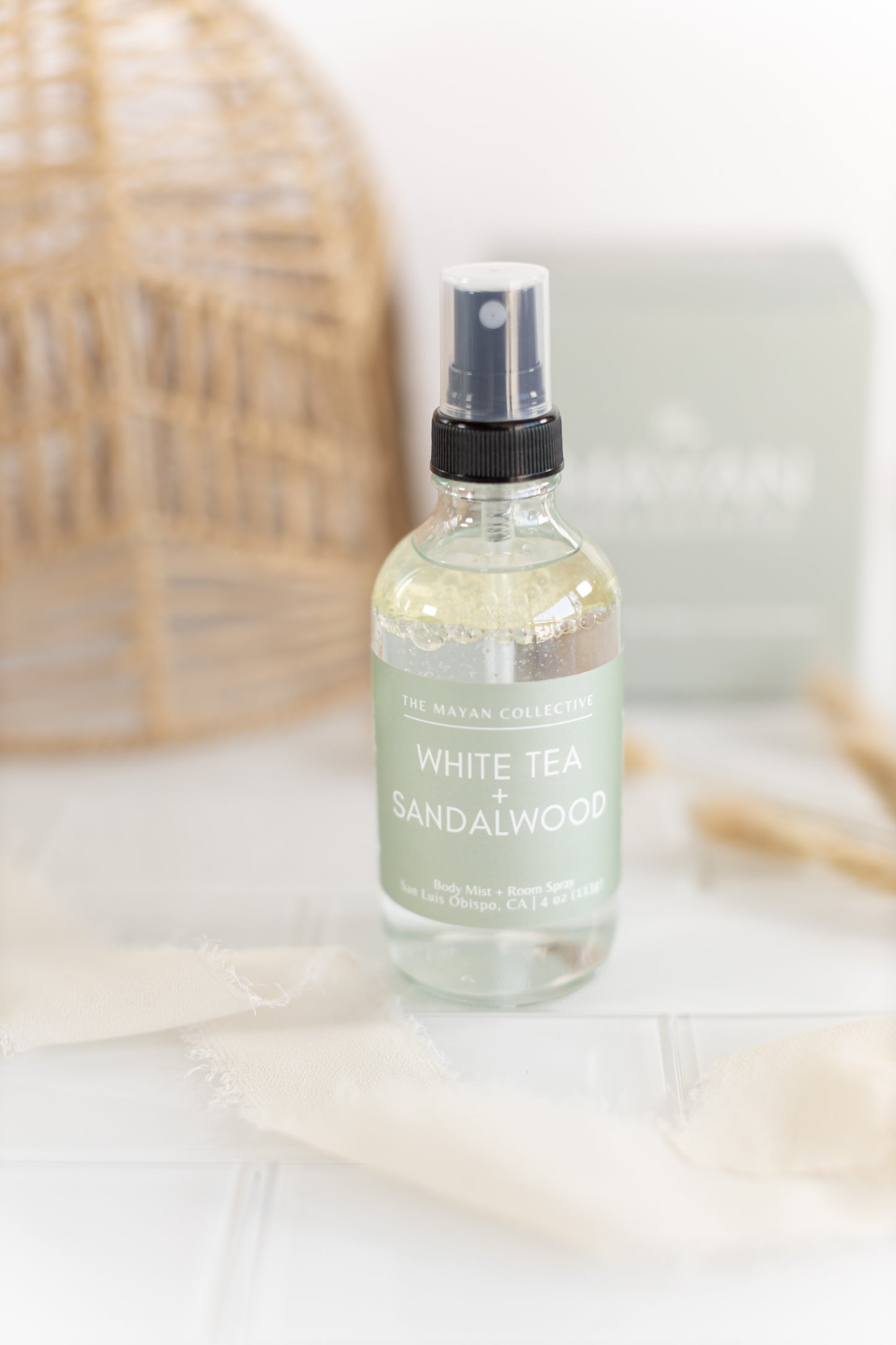 White Tea + Sandalwood Linen & Room Spray