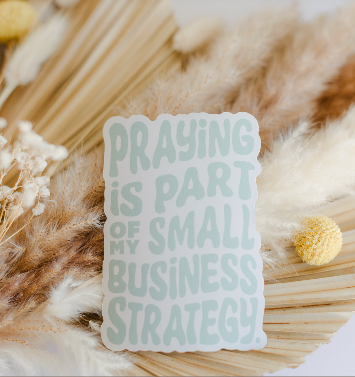 Praying In Rows Sticker Praying Sticker – The Mayan Collective LLC