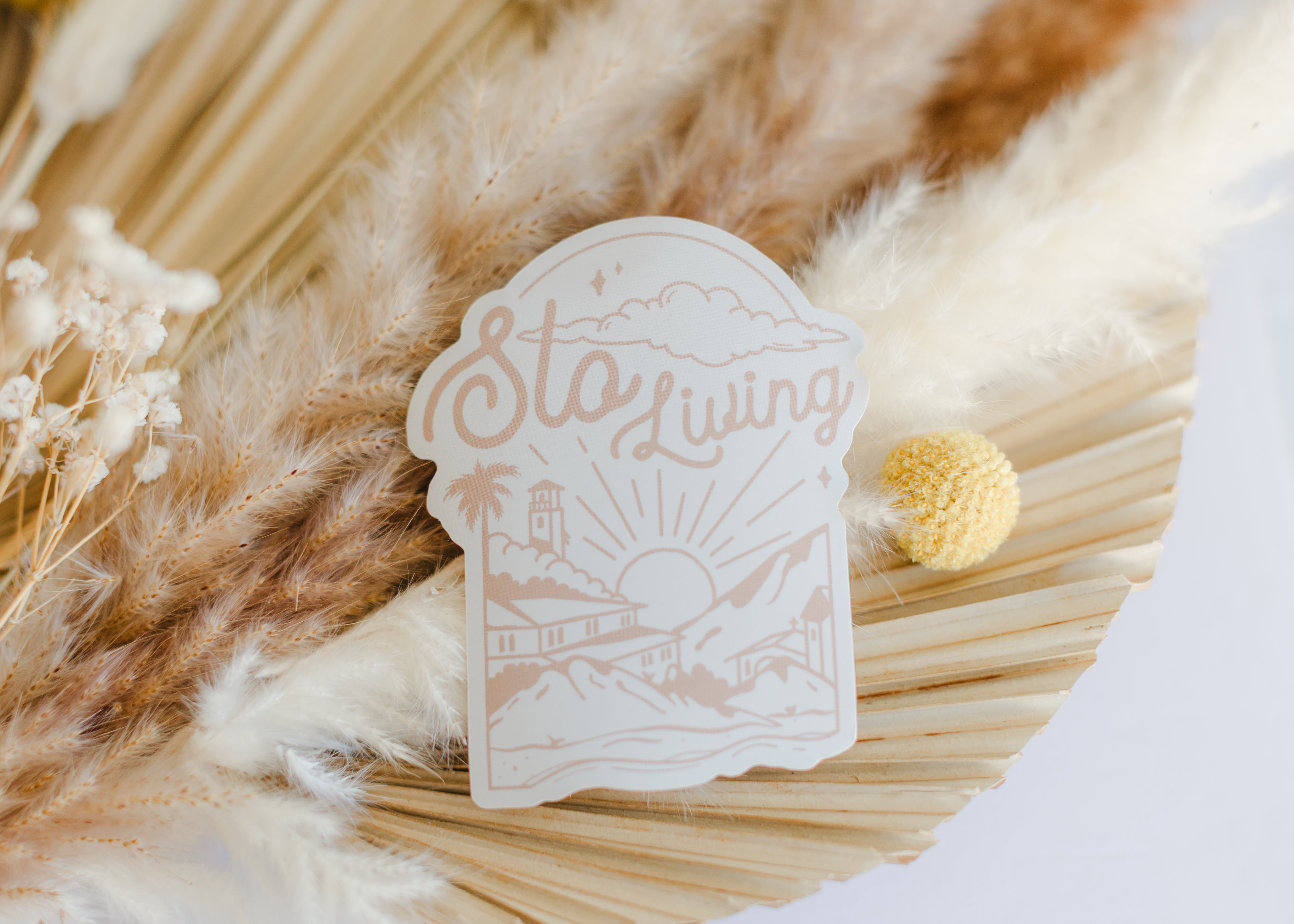 Slo Living Sticker – The Mayan Collective LLC