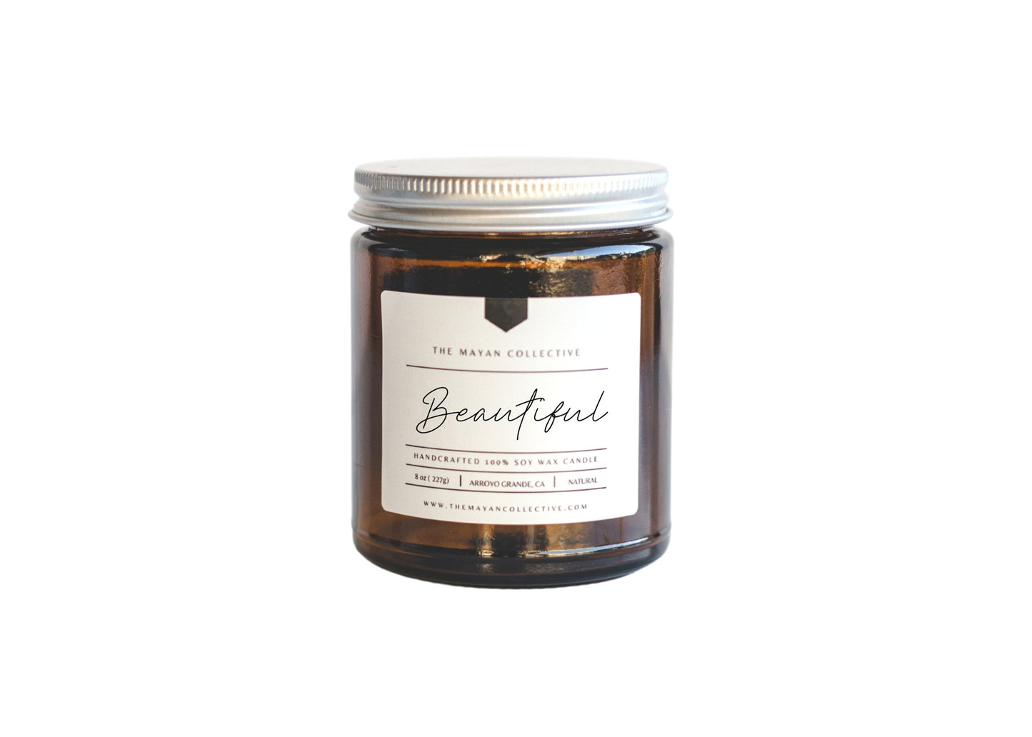 Pear Pomegranate Soy Wax Candle "Beautiful"